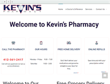 Tablet Screenshot of kevinspharmacy.com